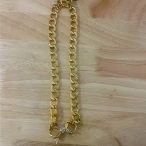 Juicy Couture Pave Bow Link Necklace